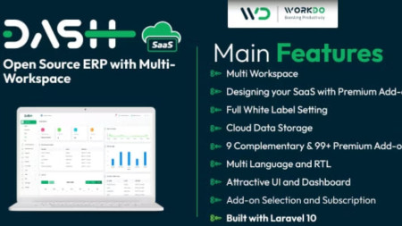WorkDo Dash SaaS Version 4.0 Nulled – Open Source ERP with Multi-Workspace Script